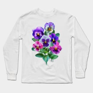 Bouquet of violets Long Sleeve T-Shirt